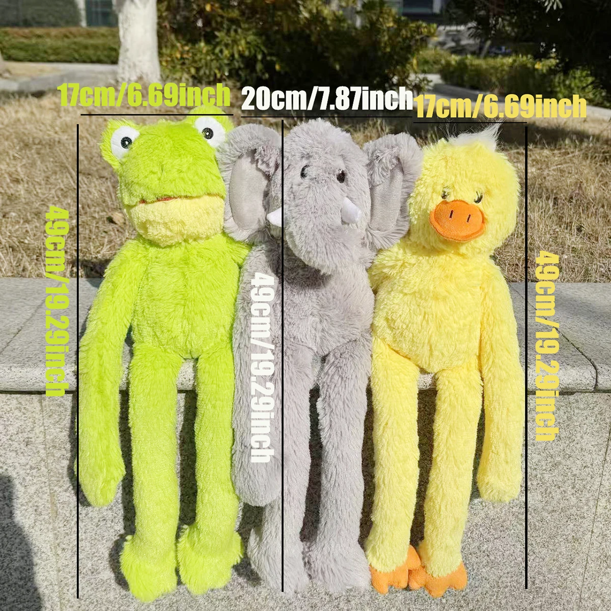 Perros de mascota exprimir, chirrido, pollos lindos, ranas, elefantes, juguetes de peluche acompañan todo tipo de perros, grandes, medianos, pequeños - imagen 4