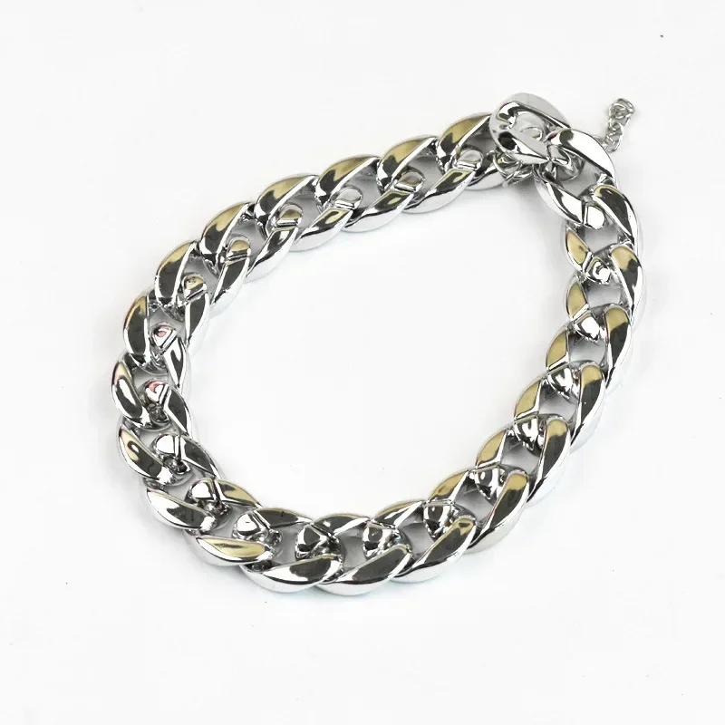 1 unidad de accesorios de moda de plata/dorada, Collar de peluche para mascotas, Collar de Bulldog, Collar para perros, accesorios para perros, cadena francesa para mascotas - imagen 5