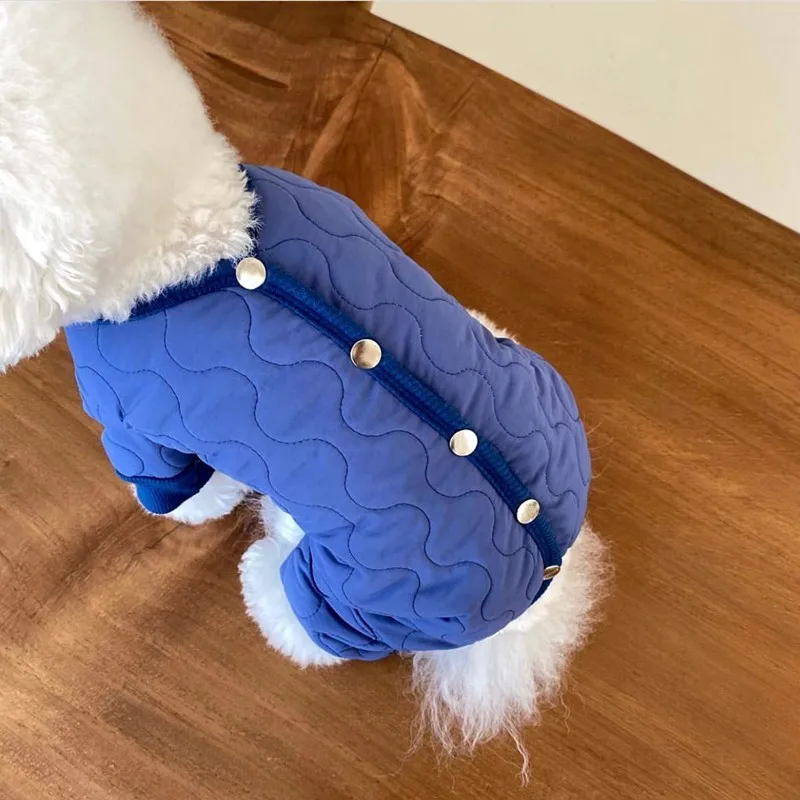 Chaqueta impermeable para perros, mono de invierno de algodón 2025, ropa para perros, abrigo grueso y cálido para perros, ropa para mascotas Chihuahua, caniche, Bichon - imagen 2