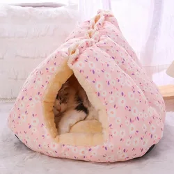 Cama nido acogedora para gatos y perros