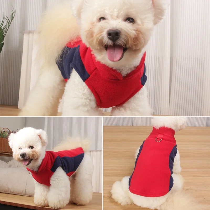 Chaleco de lana, ropa cálida de invierno para perros, suéter para cachorros, abrigo de Bulldog Francés, disfraces de Pug, chaqueta para perros pequeños, chaleco para Chihuahua Yorkie - imagen 5