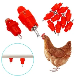 Bebedero automático tetina para pollos, codornices y palomas – Resorte tipo resorte