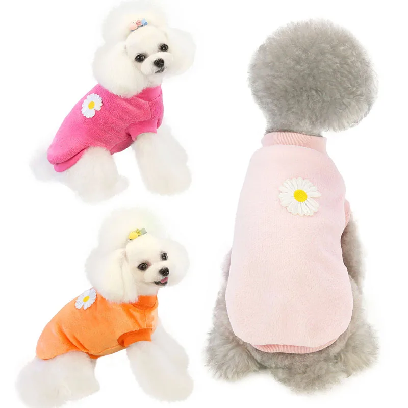 Ropa de lana para perros, sudaderas con capucha de manga corta de invierno, disfraz para perros pequeños y medianos, Bulldog Francés Yorkie, ropa para mascotas, sudadera para cachorros - imagen 3