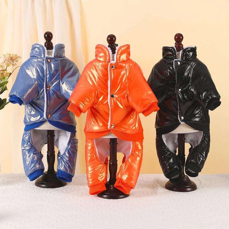 Abrigos de algodón de otoño e invierno para perros pequeños y medianos, además de ropa cálida de terciopelo y gruesa para mascotas - imagen 3