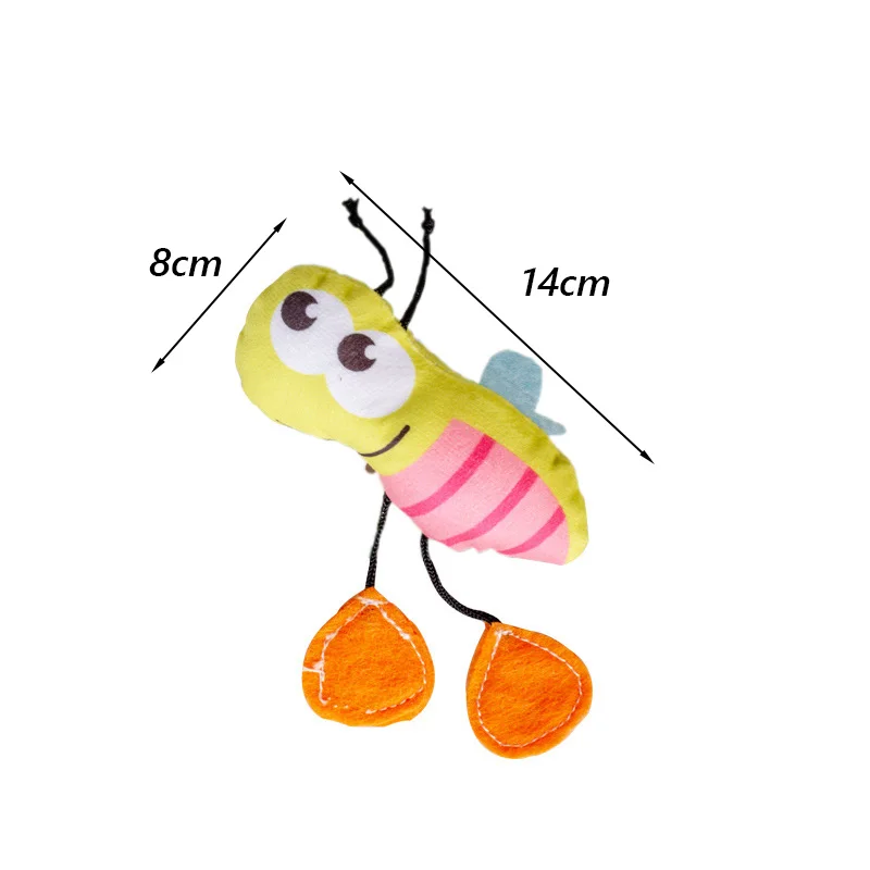 Divertido juguete de peluche de gato con hierba gatera, lindos juguetes masticables de dibujos animados para gatos, perros pequeños, accesorios para gatitos, mascotas juguetes para gatos - imagen 3