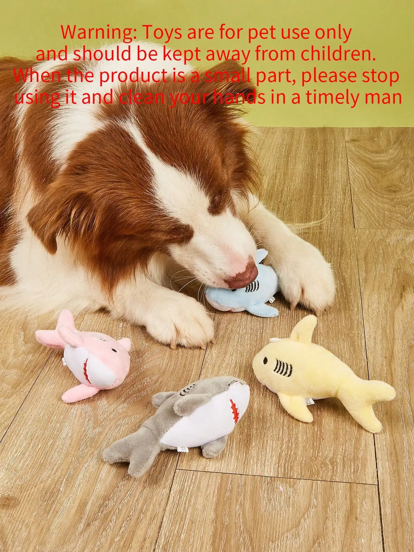 Juguete masticable de peluche tiburón para perros pequeños y cachorros - imagen 3