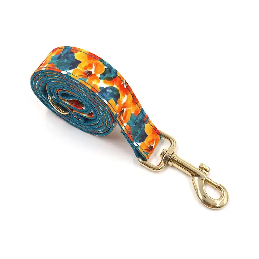 ปลอกคอสุนัขส่วนบุคคลแผ่นป้าย ID สลักปลอกคอสุนัขฟรีอุปกรณ์เสริมสำหรับสัตว์เลี้ยงสายจูงสุนัขสีดอกไม้ - imagen 3