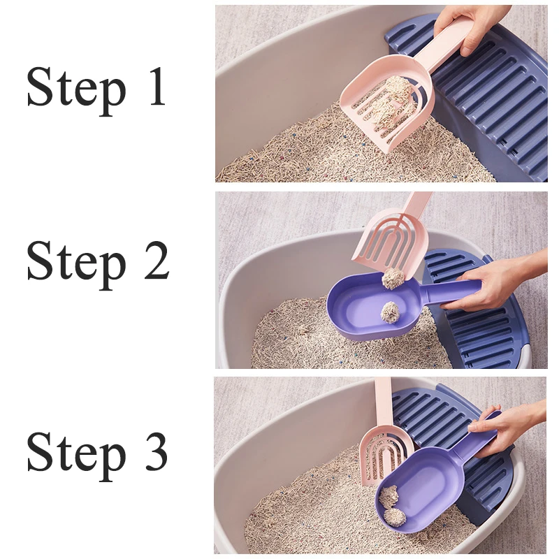 Pala para arena para gatos, caja de arena para gatos autolimpiante, pala para arena para gatitos, bandeja para arena, pala para caca, suministros para gatos - imagen 5