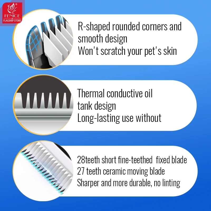 Hoja extra de repuesto Fenice para máquina cortadora de mascotas P70 - imagen 2