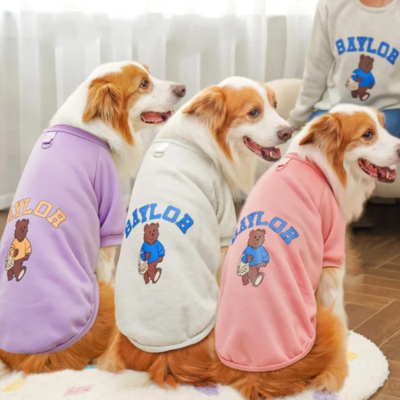 Sudaderas con capucha para perros grandes, ropa de lujo para perros de otoño e invierno, abrigo cálido para mascotas, chaqueta para perros grandes, ropa deportiva para exteriores, sudadera para perros
