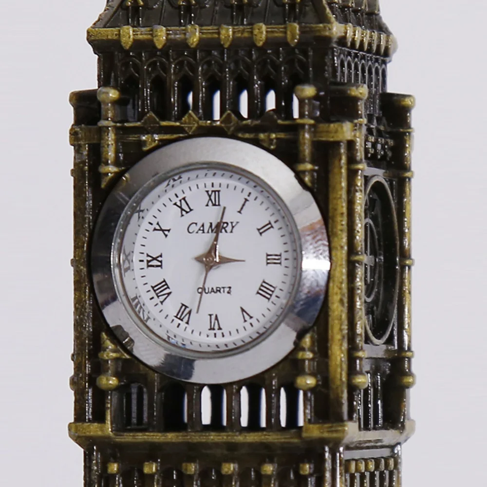 Big Ben Building Model Ornament, estatua arquitectónica, monumentos de Londres, estatuas de Metal, esculturas, Torre del Reloj, decoración del hogar, 18/25/30cm - imagen 5