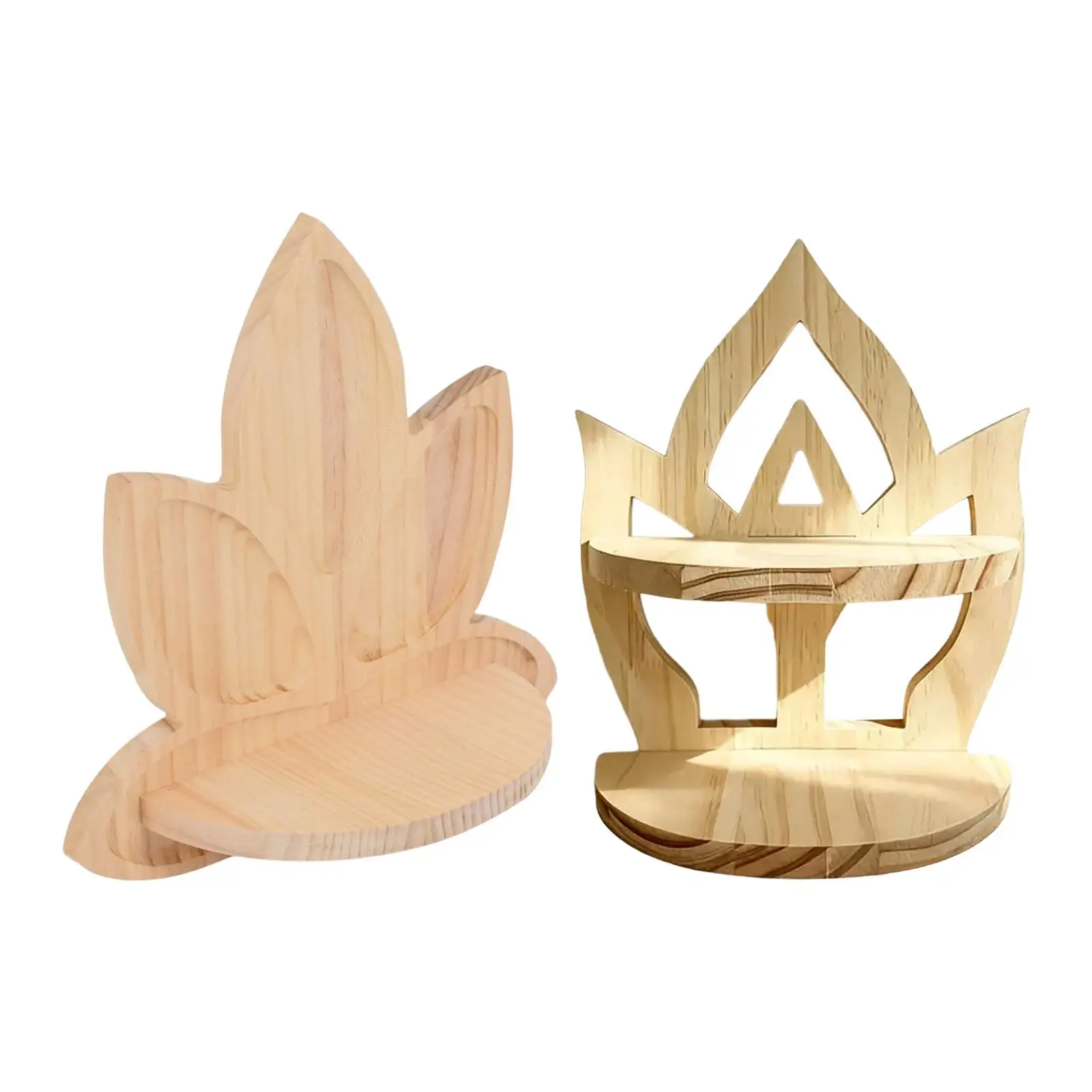 Estante flotante, estante de pared de madera bohemio decorativo, estante organizador de exhibición de pared - imagen 2