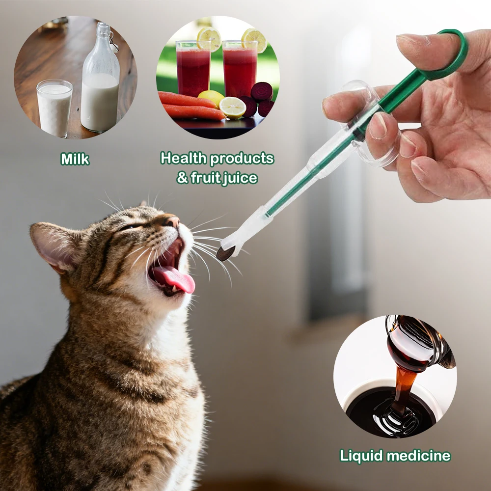 Alimentador de medicina tipo jeringa para gatos, alimentador de medicina líquido para perros y mascotas, herramienta de alimentación de animales, jeringa medicinal, equipo veterinario - imagen 2