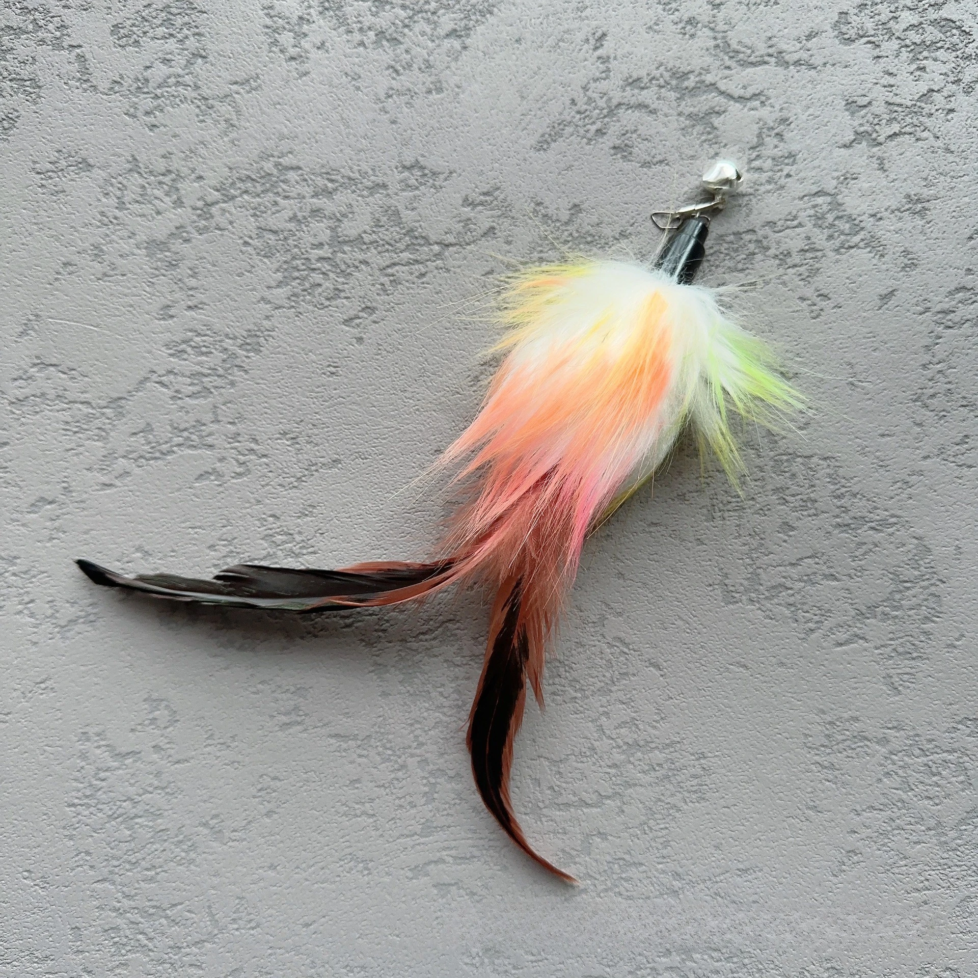 Cola zorro peluche plumas suave – Repuesto juguete gato interactivo - imagen 5