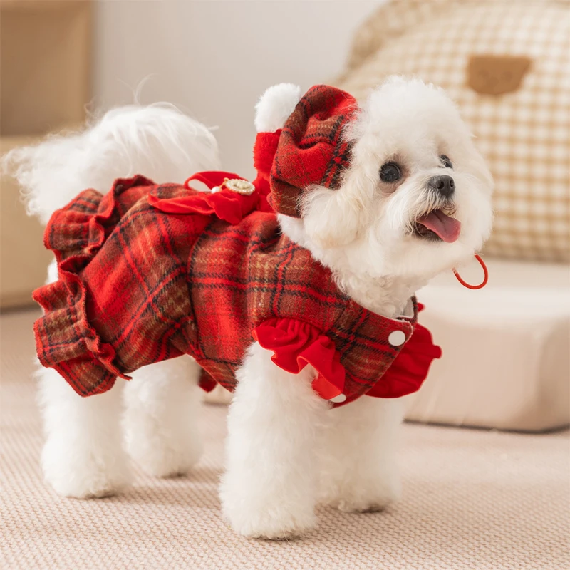 Lazo nudo rojo para Bulldog Francés – Accessorio fiesta cachorro - imagen 3
