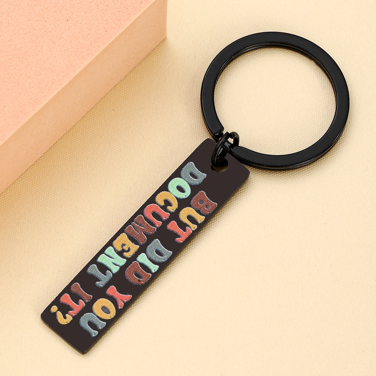 Llavero "But You Did", regalo de agradecimiento de escritorio de oficina, regalo de oficina para compañeros - imagen 3