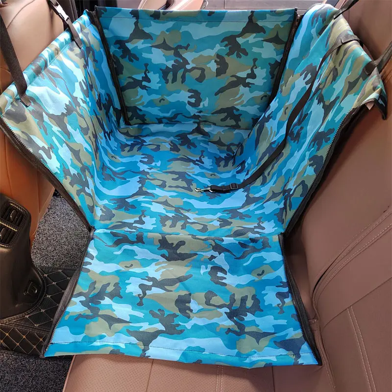 CAWAYI KENNEL-asiento para mascotas, caseta de vehículo para animales, protege cojinería, para transporte de perros o gatos, manta, hamaca - imagen 5