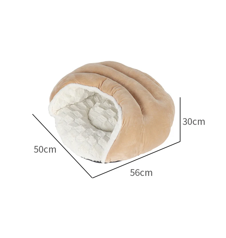 Cueva para mascotas, cama para gatos y perros pequeños, atractiva, duradera, cómoda, lavable a máquina - imagen 5