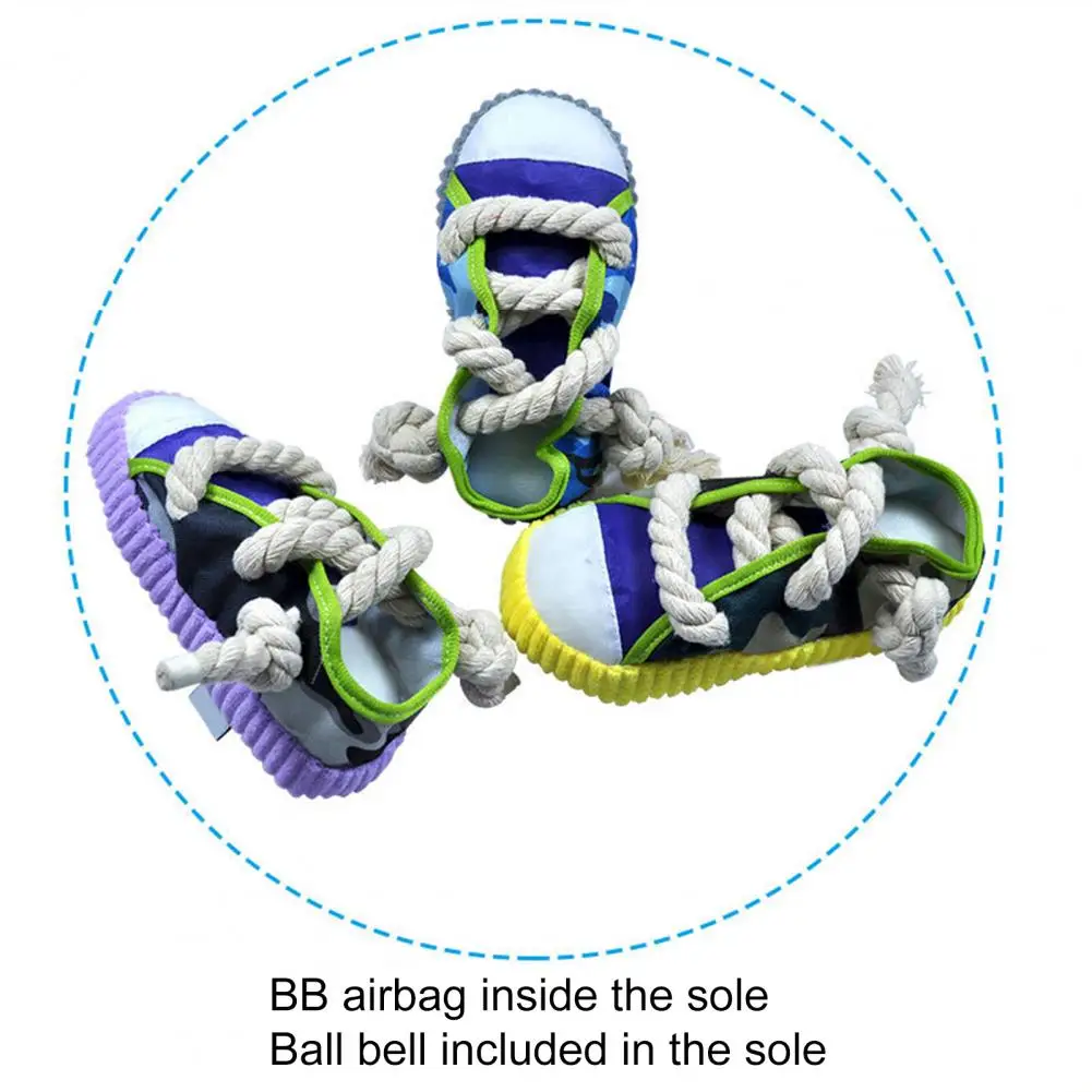 Juguete interactivo resistente a las mordeduras para mascotas, peluche para aliviar la ansiedad, forma de zapato, juguete masticable para mascotas, Juguetes Divertidos para perros, rompecabezas, accesorios para cachorros - imagen 2