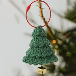 Adorno colgante para árbol de Navidad, regalo DIY, tejido ligero, reutilizable, Navidad