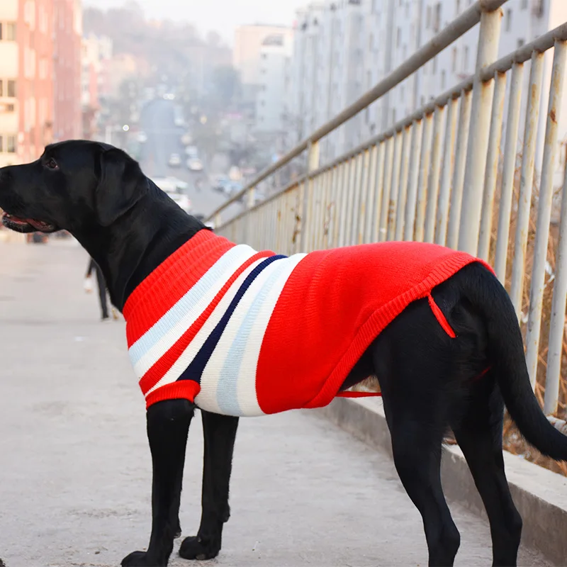 Ropa navideña para perros grandes, suéter de invierno para mascotas para perros medianos y grandes, Bulldog, Labrador, Golden Retriever, jerseys, ropa para mascotas - imagen 4