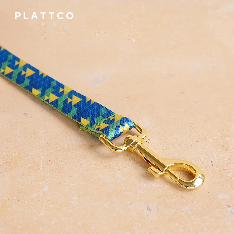 Correa para perro estampado SUNSET SEA con hebilla dorada - imagen 5