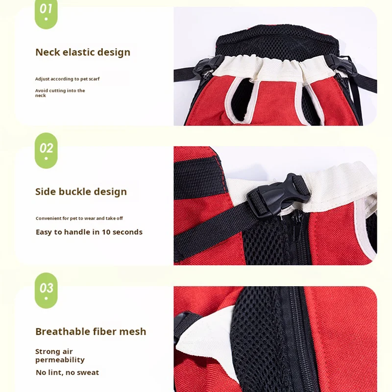 Mochila De viaje portátil con malla para gato, bolsa para perro, bolsa para gato - imagen 5