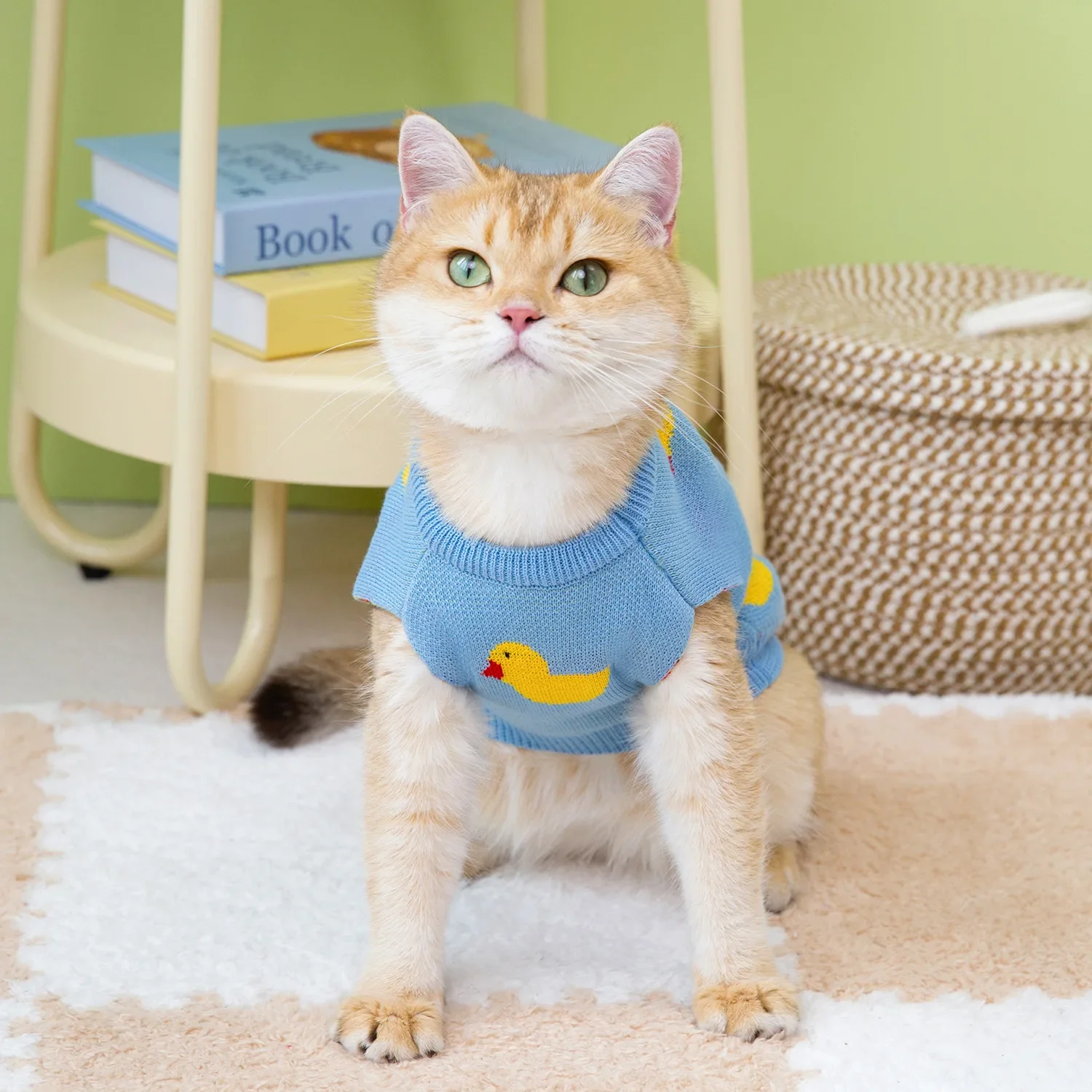 Suéter de punto con dibujos animados para mascotas, ropa de otoño e invierno para mascotas, jersey para perros, ropa de Navidad - imagen 3