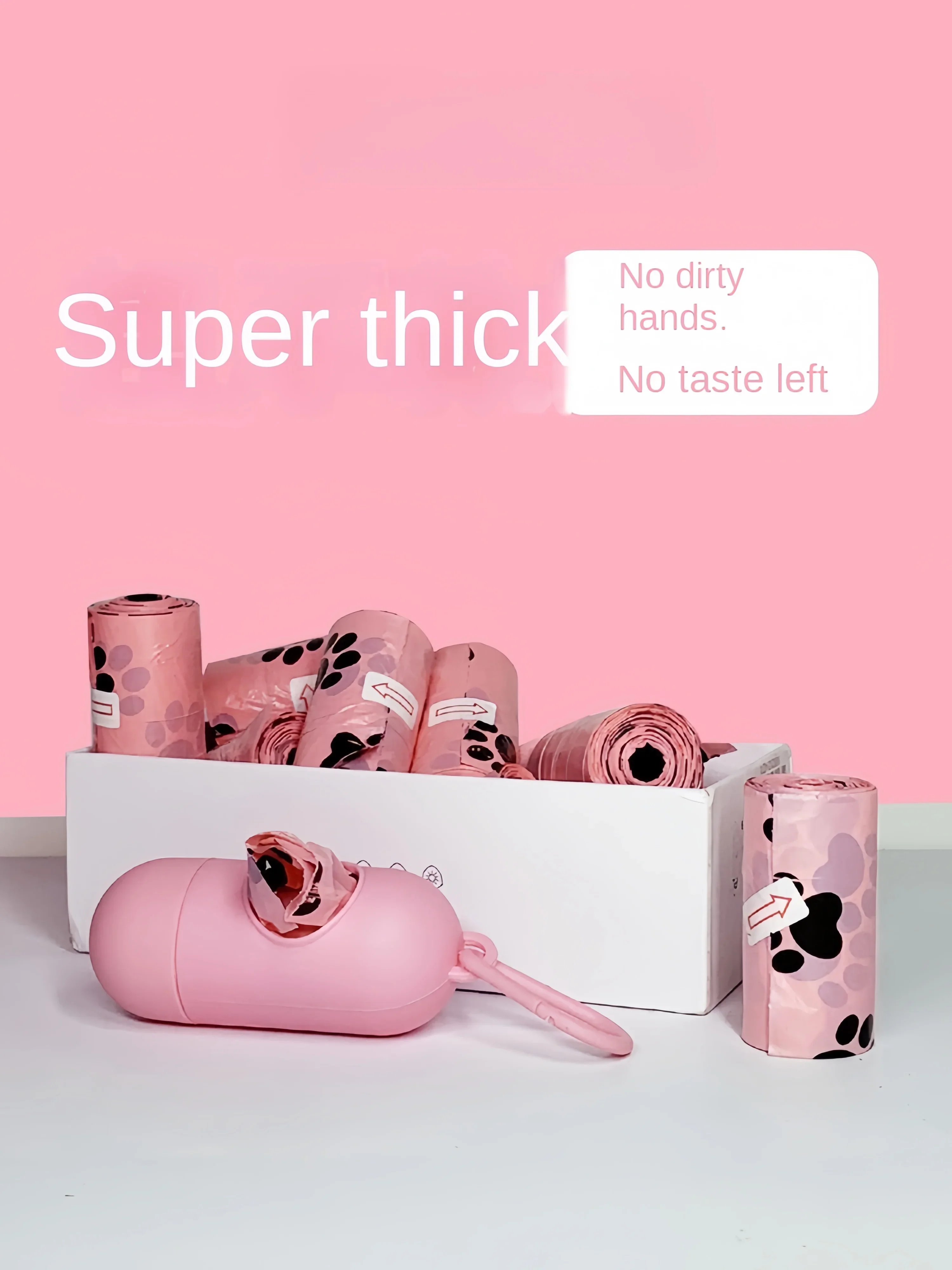 Bolsa de basura biodegradable para mascotas, intensificación EPI, bolsas para excrementos de perros, dispensador de bolsas para excrementos de perros, suministros de limpieza para perros, bolsas para excrementos de perros - imagen 2