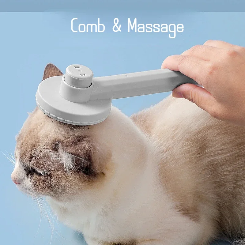 Cepillo para gatos y perros, peine que elimina el pelo de las mascotas, autolimpieza, rebanador, productos de belleza - imagen 5