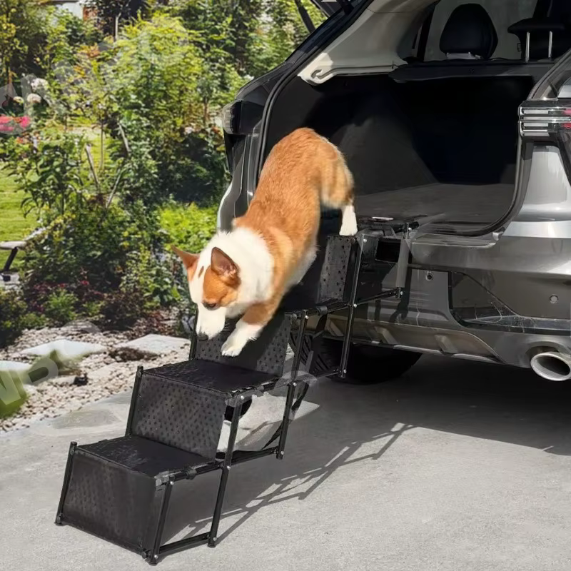 Escalera plegable 4 peldaños para perro – Sube al coche sin esfuerzo - imagen 5