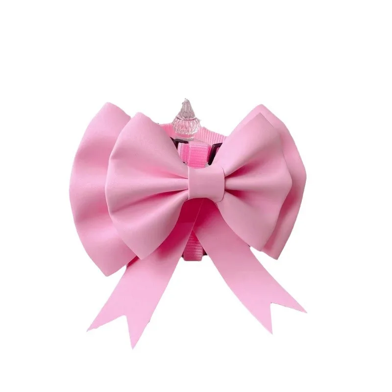 Correa para el pecho con agradable arco para mascotas, para caminar, gatos y perros con cuerda de tracción ajustable, accesorios para perros, collares para mascotas y cachorros - imagen 5