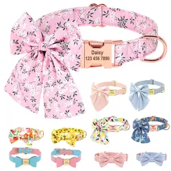 Collar identificativo personalizable para perro con placa grabada