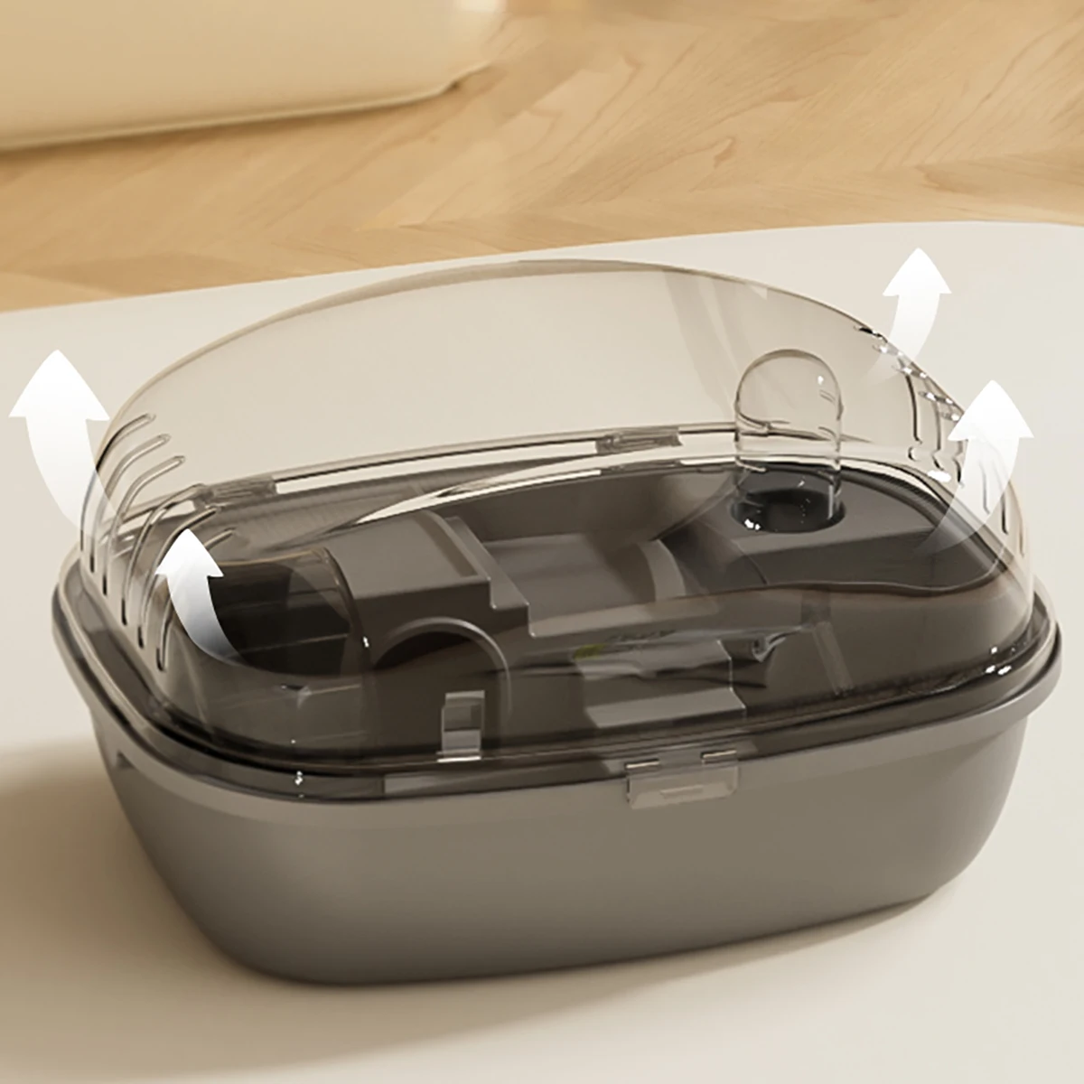 Jaula para hámster, patinaje sobre ruedas, juguete, Castillo transparente, diversión para el hogar, ratones adecuados, hámster, conejillo de indias, accesorios para animales pequeños - imagen 4