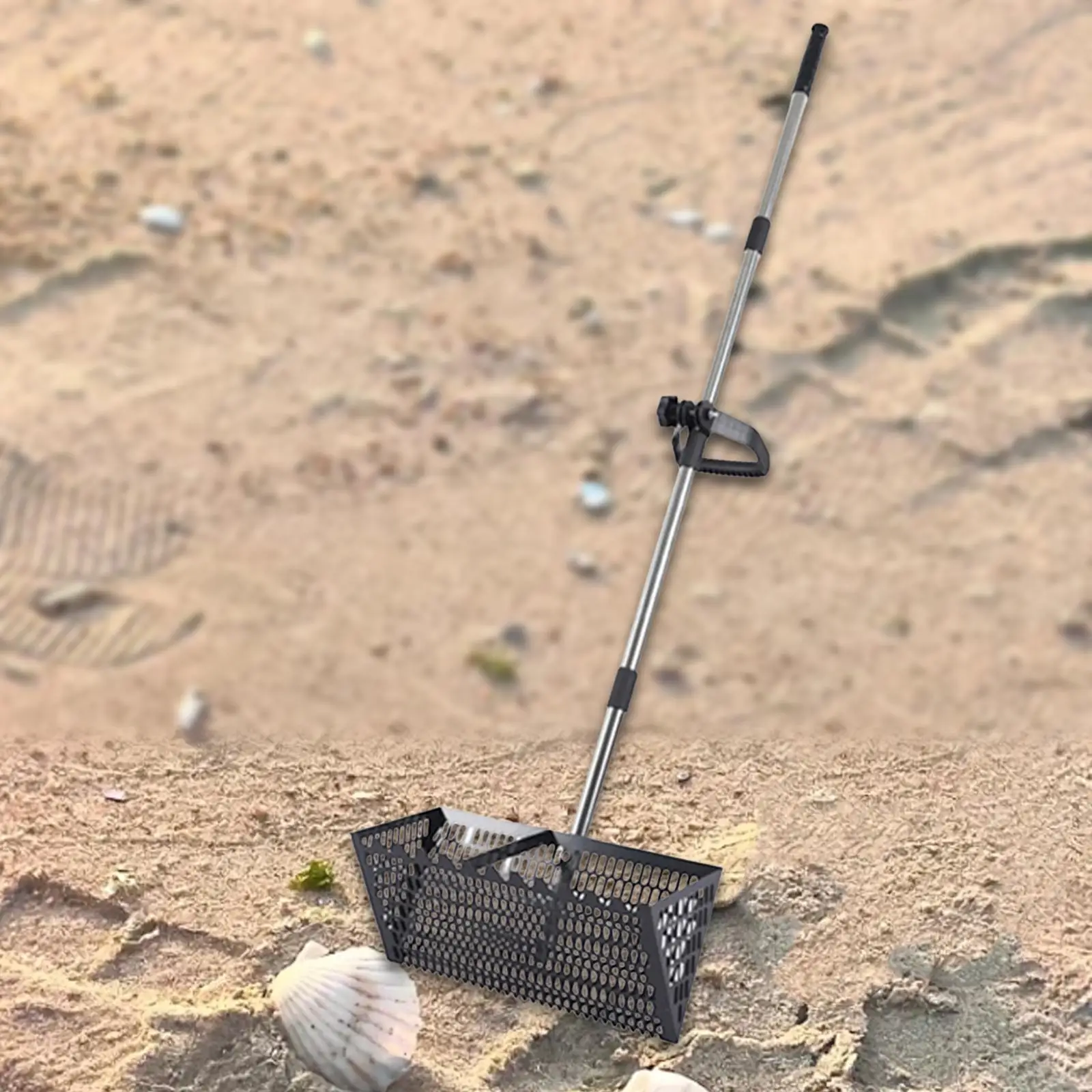 Extendable Cat Litter Scoop Sand Rake Lightweight Sifting Telescopic Handle Beach Sifter Extendable Cat Litter Scoop Sand Rake Lightweight Sifting Telescopic Handle Beach Sifter
