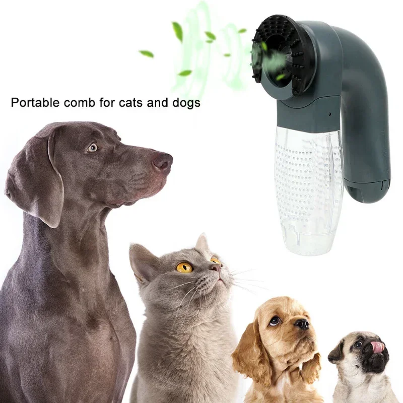 Cepillo de limpieza de lana para gatos y mascotas, suministros de vacío, cuidado del cabello, absorbente de succión eléctrica, dispositivo para el cabello, limpiador para mascotas, masajeador para perros - imagen 2