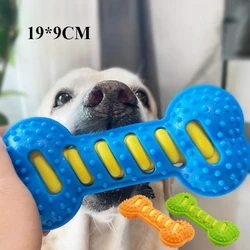 Juguete masticar perro hueso goma limpia dientes cachorro