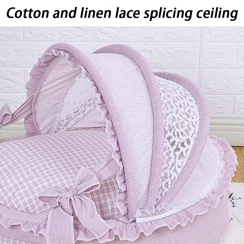 Perrera para perros de interior, parque infantil suave, cabina para perros, Villa de lujo, cuna para perros pequeños, camas para dormir, casa grande para perros, suministros para mascotas y gatos - imagen 5