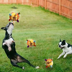 Pelota con campana para perros y gatos, juguete interactivo