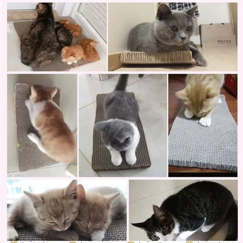 Tablero corrugado rascador gatos resistente, sofá y cama acolchada - imagen 5