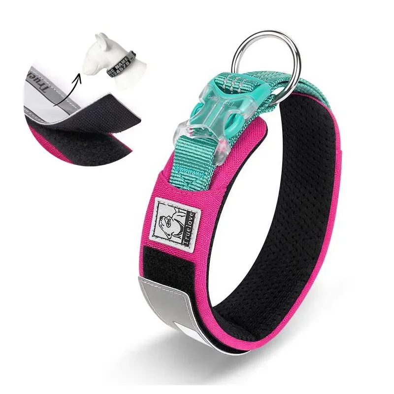 Winhyepet-Collar militar de nailon personalizado para perros, collares de entrenamiento ajustables para mascotas, tela táctica más gruesa para exteriores