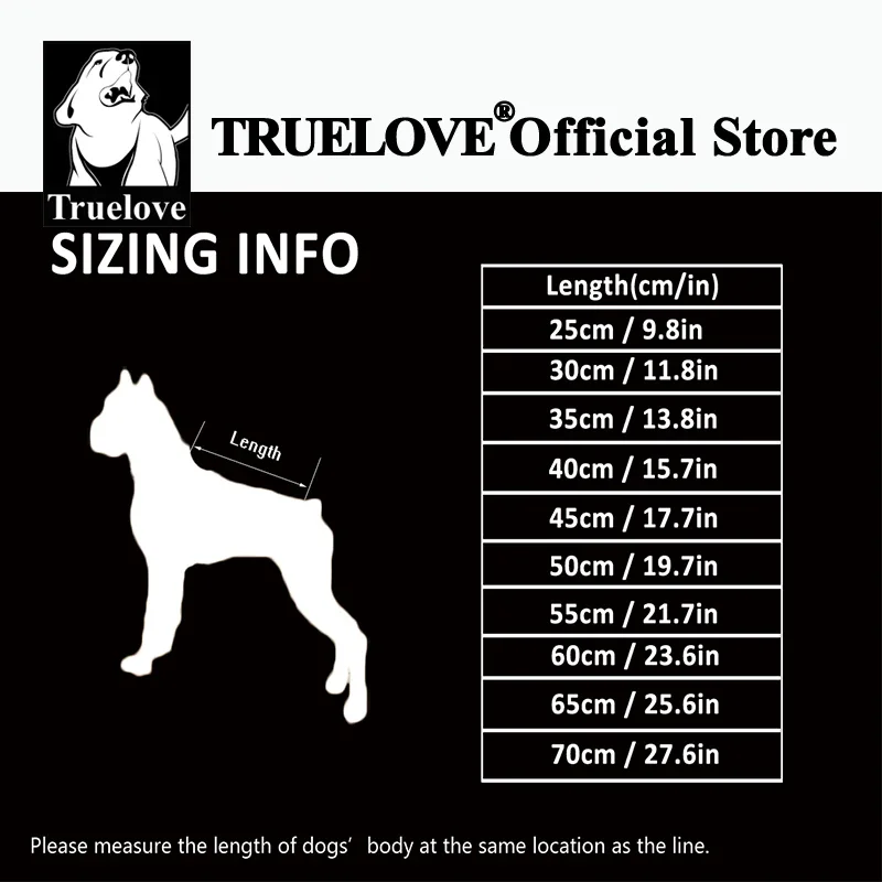 Truelove-abrigo calentador de invierno para perros, chaqueta para mascotas, ropa para perros a la moda, impermeable, reflectante, a prueba de viento, abrigo para perros al aire libre TLG2372 - imagen 4