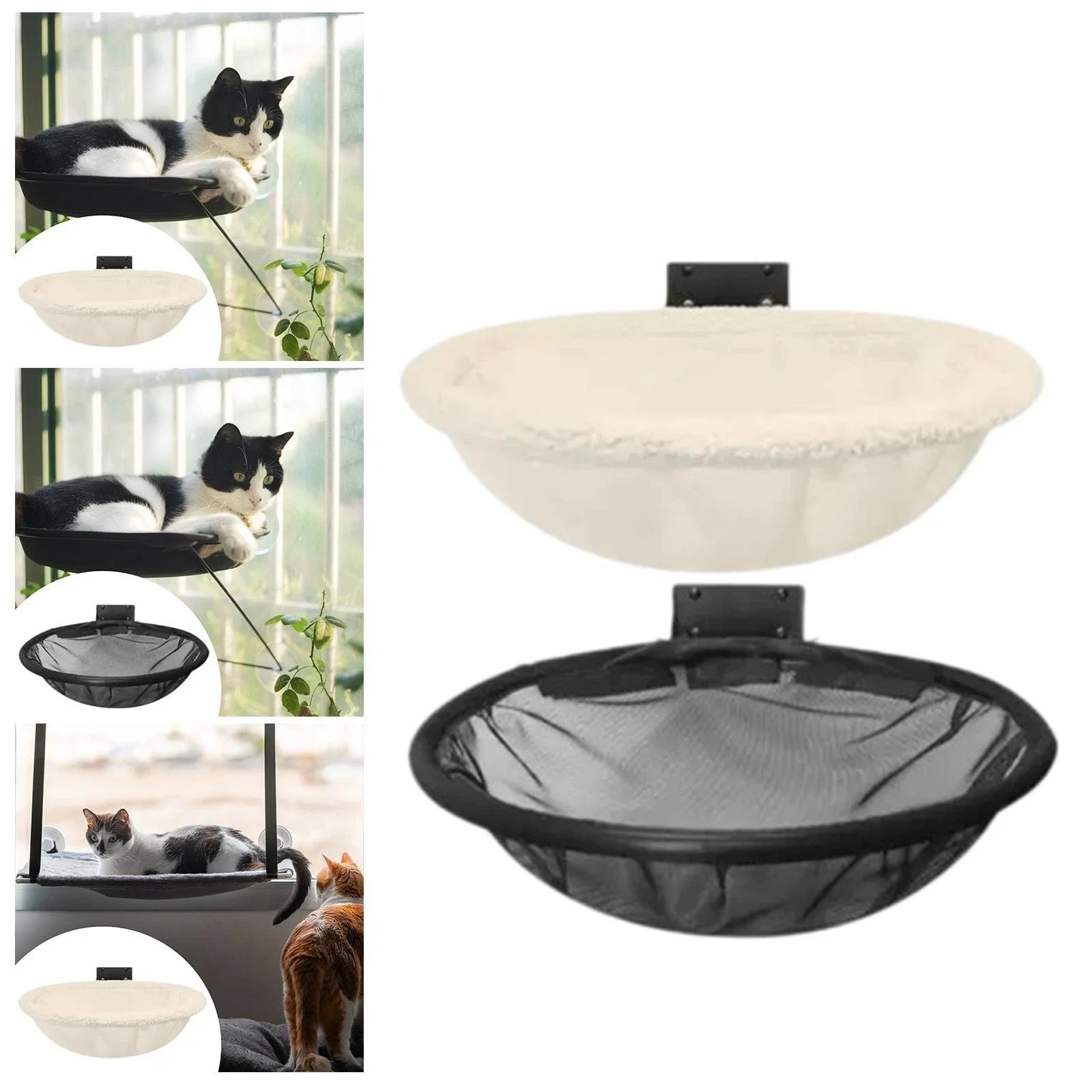 Hamaca gatos ventana plegable transpirable para tomar el sol - imagen 2