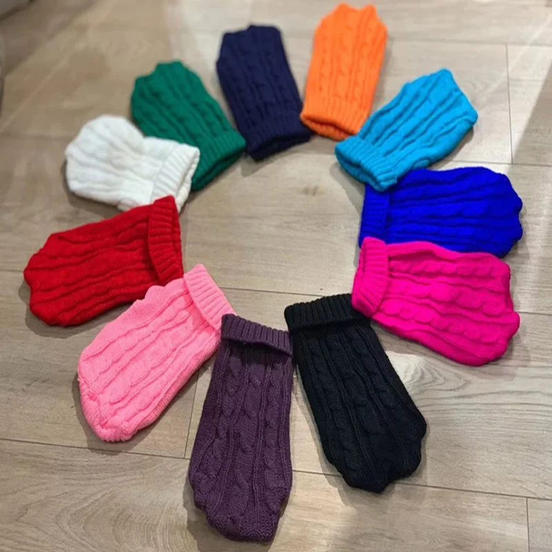 Ropa de invierno de punto para perros pequeños y medianos, suéter para cachorros de Chihuahua, suéter para perros Yorkshire Pure - imagen 3