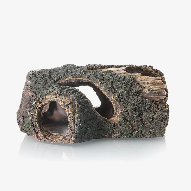 Decoración creativa para pecera de Color aleatorio, paisajismo, barril de madera de resina, forma de desechos de árbol, adornos artesanales para el hogar de resina para acuario - imagen 5