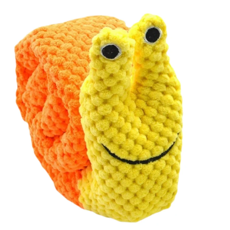 Juguete de peluche de caracol para mascotas, rompecabezas para perros, juguetes alimentadores interactivos para olfatear los perros, juguete para moler los dientes, comida, entrenamiento de fábrica, suministros para mascotas - imagen 4