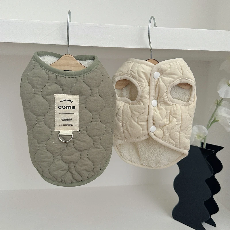 Abrigo de algodón a la moda para perros, ropa para perros, chaqueta para perros pequeños, ropa para gatos, cachorros pequeños, falda para perros de Otoño Invierno, Mascotas - imagen 4