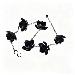 Cadena de lluvia exterior flor loto refrescante para gatos y perros