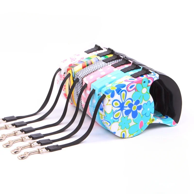 Correa retráctil para perros de 5M, correa de tracción Flexible automática para perros, cachorros y gatos, correa para perros pequeños y medianos, productos para mascotas - imagen 2