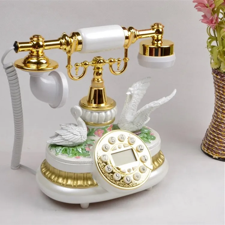 Teléfono vintage decorativo para el hogar - Estilo europeo retro - imagen 3